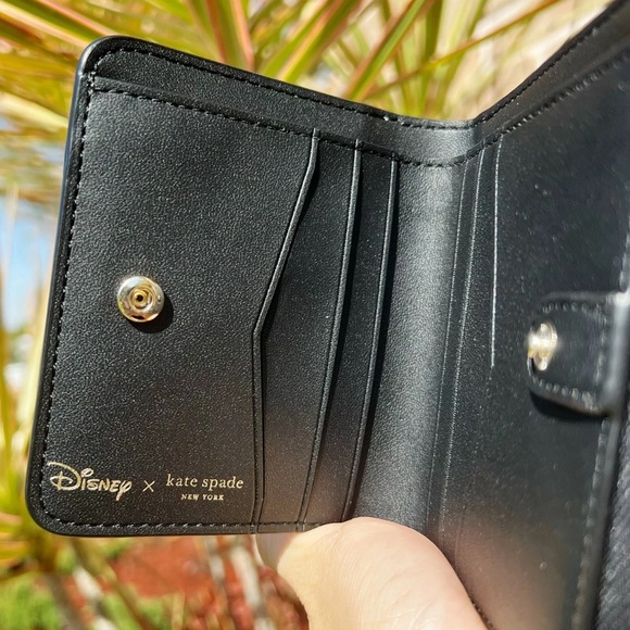 Disney x Kate Spade Minnie Mouse Zip Around Wallet White Polka Dot - Picture 4 of 5